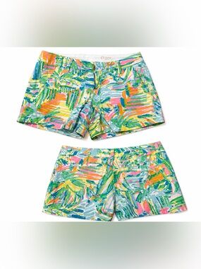 Callahan Shorts Bright Multicolor Tropical Print Chino Shorts